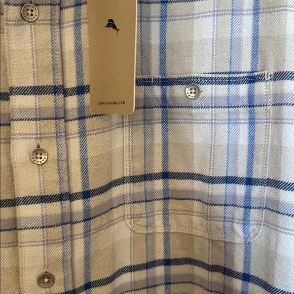 Tommy Bahama Lei’d Back Flannel Shirt Jacket - Picture 4 of 7